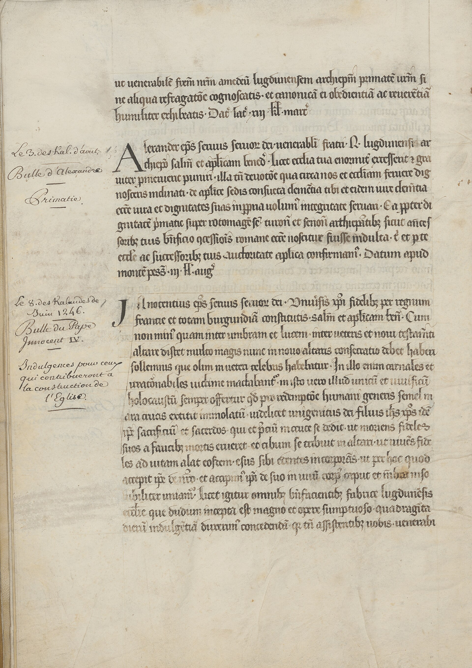 Cartulary of the chapter of Saint-Jean — a medieval charter book